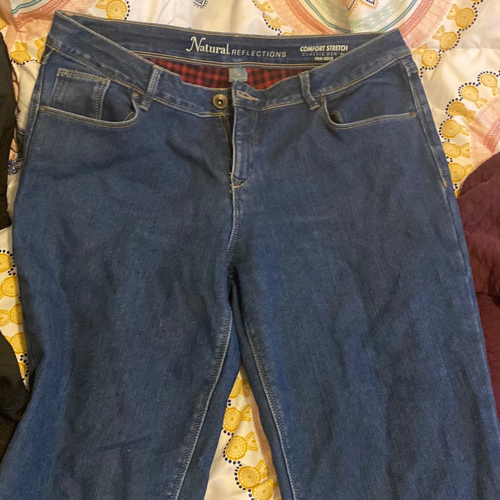 Fleece lined jeans